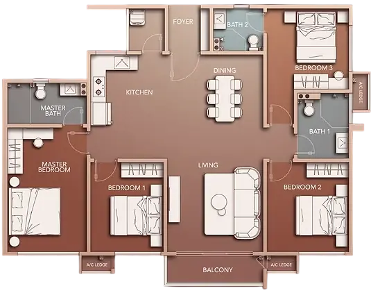 Type C floor plan